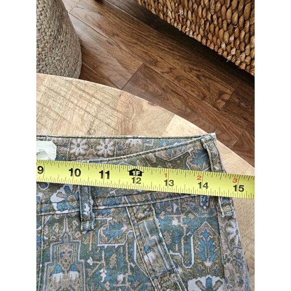 ANTHROPOLOGIE Pilcro & Letterpress Skinny Denim Jeans Paisley Size 27 Boho - Picture 7 of 10